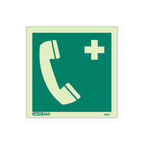 Emergency Telephone - Square sign without text - 150 x 150mm