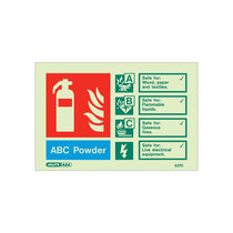 Extinguisher Sign - Powder - 105mm x 150mm