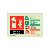 Extinguisher Sign - CO2 - 105mm x 150mm