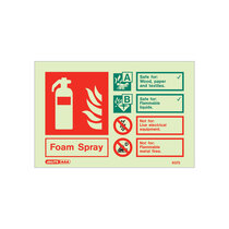 Extinguisher Sign - Foam (Not Electrically Safe) - 105mm x 150mm