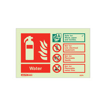 Extinguisher Sign - Water - 105mm x 150mm
