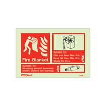 Extinguisher Sign - Fire Blanket - 105mm x 150mm