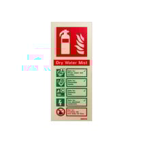 Extinguisher Sign - Water Mist - 200mm x 80mm