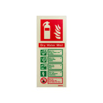 Extinguisher Sign - Water Mist - 200mm x 80mm