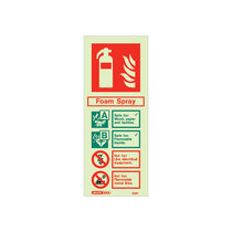 Extinguisher Sign - Foam (Non Elec) - 200mm x 80mm