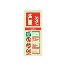 Extinguisher Sign - Water - 200mm x 80mm