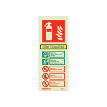 Extinguisher Sign - Wet Chemical - 200mm x 80mm