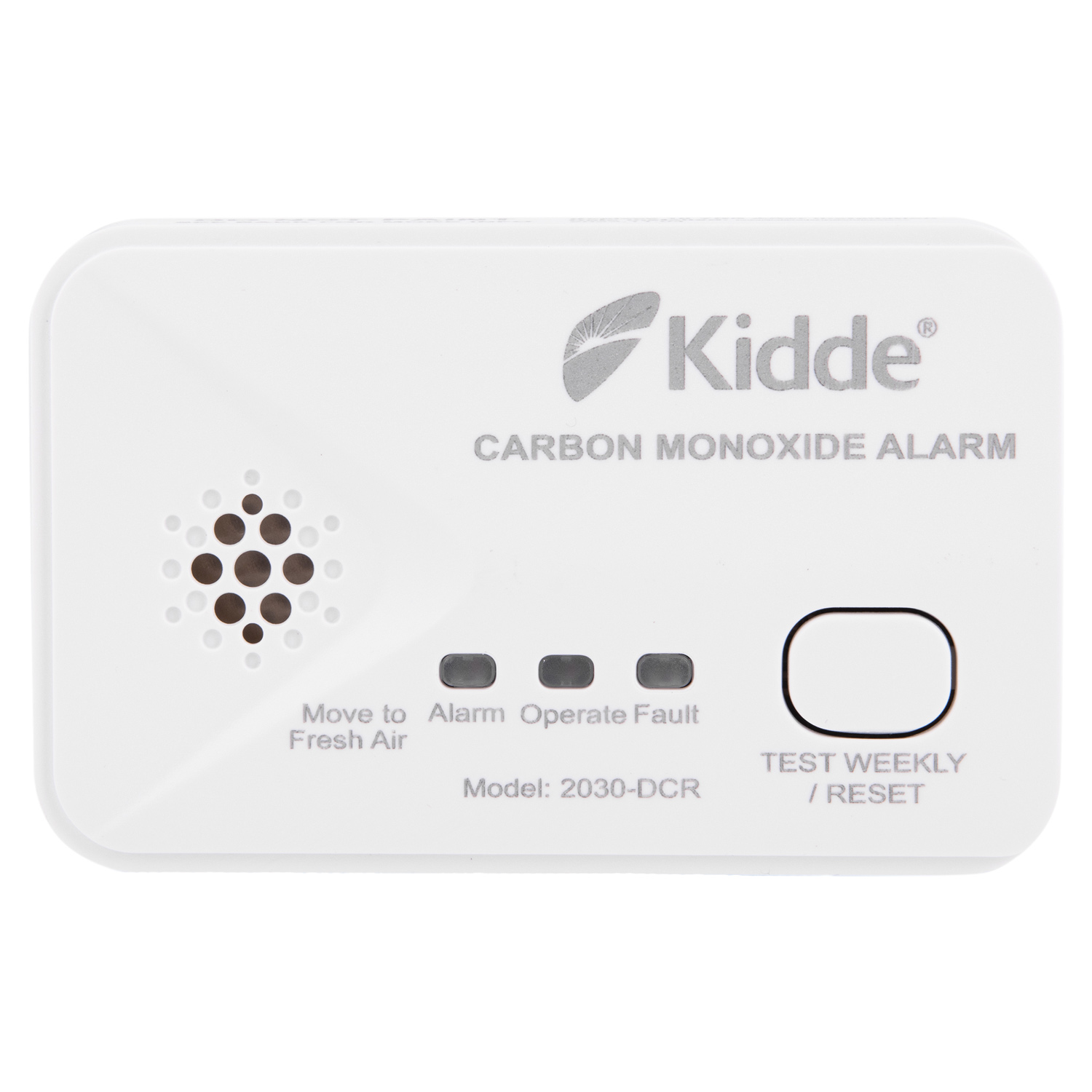 Kidde Carbon Monoxide Detector, AA Battery Powered CO Alarm with LEDs,  Test-Reset Button, Low Battery Indicator, Portable