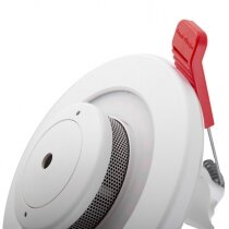 Combined emergency lighting and smoke alarm