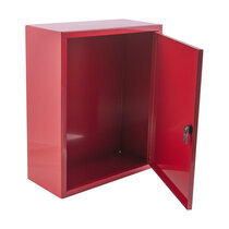 Powder coated red finish