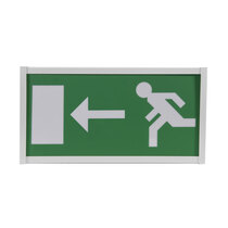 LED Maintained Fire Exit Sign - Left Arrow - Self Test 