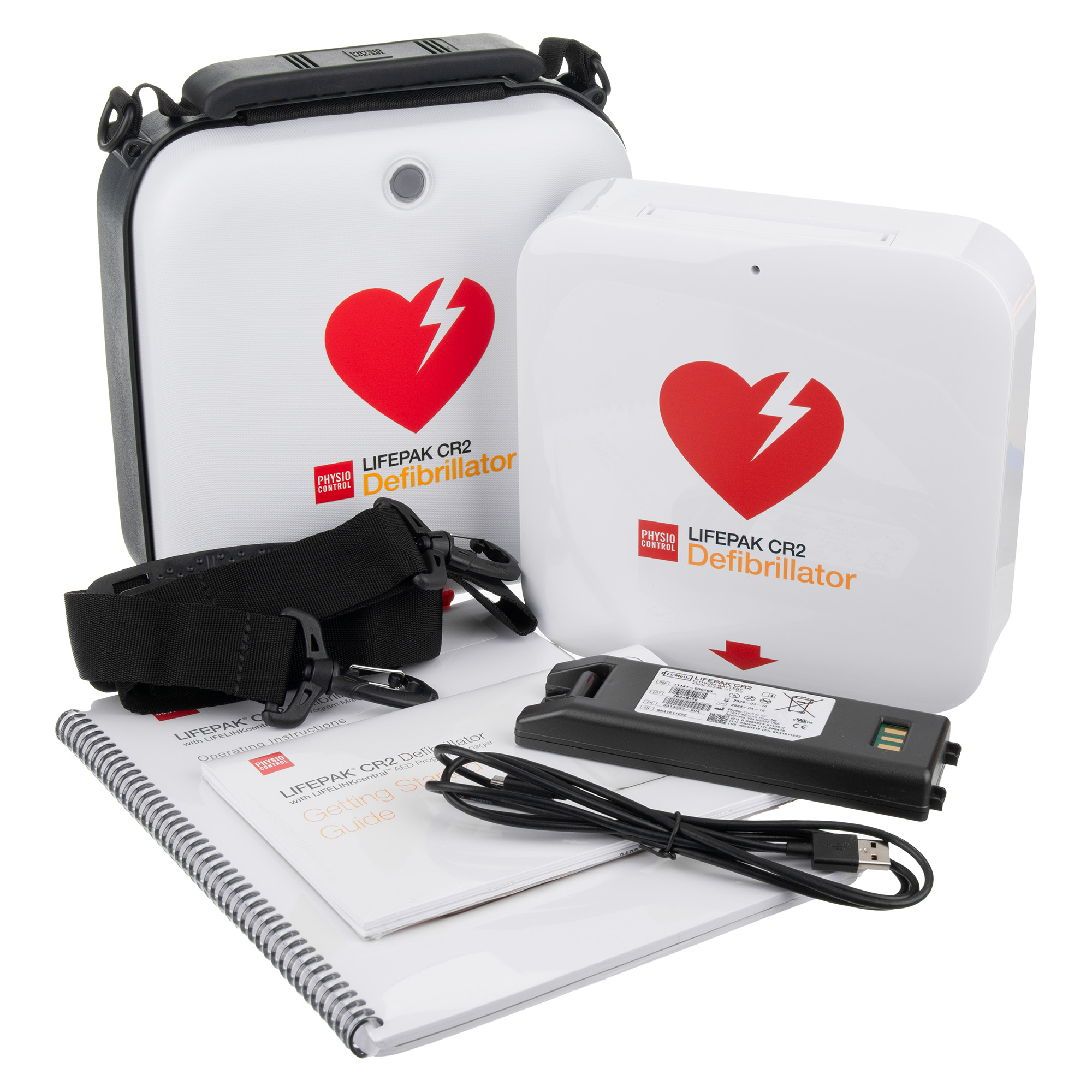 Physio Control Lifepak CR2 USB Defibrillator Fully Automatic AED Physio Control Lifepak CR2 USB Defibrillator Fully Automatic AED