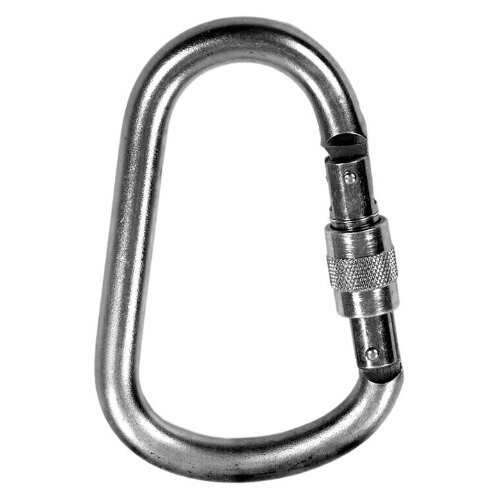 Stainless Steel Screwgate Karabiner - Pear Shaped