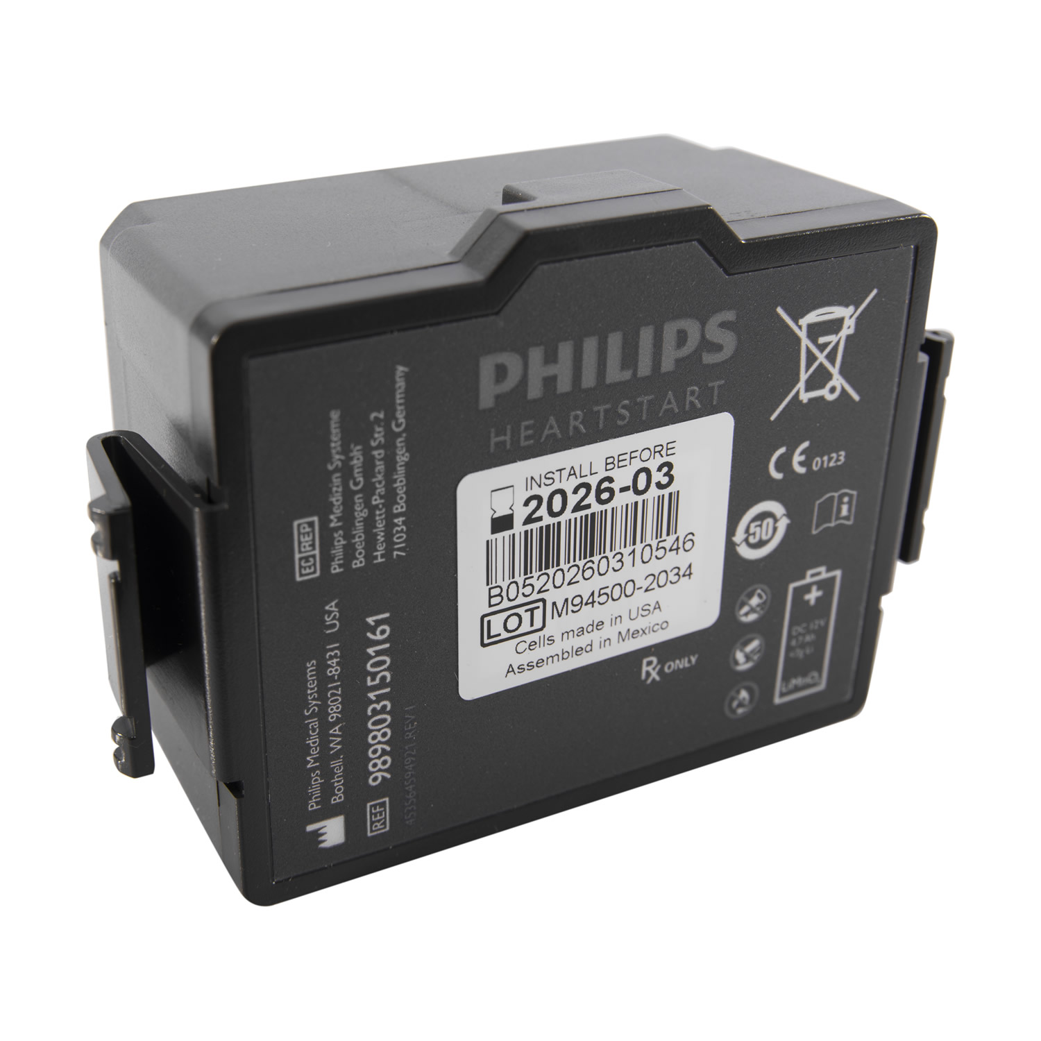 Philips HeartStart FR3 Defibrillator Battery
