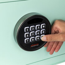 Electronic lock with LED display and illuminated keypad