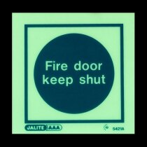 "Fire Door Keep Shut" in darkness