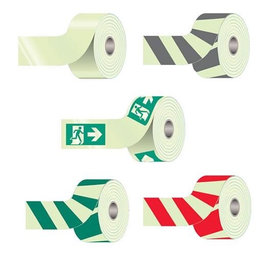 Photoluminescent Self-Adhesive Marker Tapes - 5 Meter Rolls