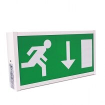 Wall-Mounted 8W Fire Exit Sign Slave Unit - Pico PIC8