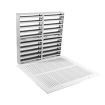 Fire Rated Air Transfer Grille & Face Plate for 1300 (White)