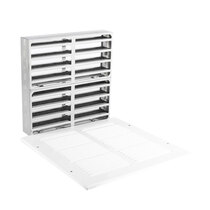 Fire Rated Louvre Air Vent & Face Plate for 2250 (White)