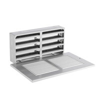 Fire Rated Louvre Air Vent & Face Plate for 2251 (Silver)