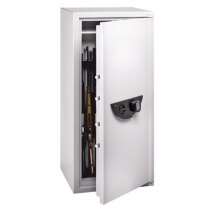 Ranger Grade I eight gun security cabinet fitted with biometric fingerprint lock