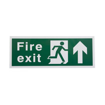 TURN RIGHT TO OPEN SIGN EXIT SIGN RIGID PLASTIC 100x100mm 