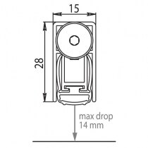 Maximum 14mm drop