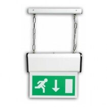 Single-Sided, Chain-Suspended 8W Fire Exit Sign - Savona SAV8