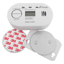 For carbon monoxide alarms, fit one piece to the battery cover or mounting plate