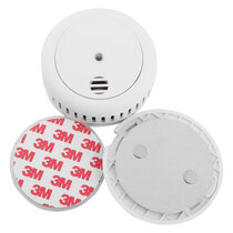 Apply one piece to the base of the alarm, not the alarm itself, to ensure the alarm works correctly