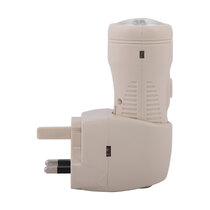 Designed to live in the supplied charging cradle that plugs into a standard 3-pin mains socket