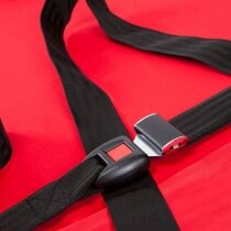 The Hospital Aids Ski Pad features two safety belt buckles to hold the patient in place