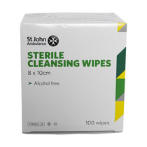 Cleansing wipes are an important part of any first aid kit