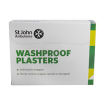 St John Ambulance Washproof Low Allergy Plasters Assorted - 100pk