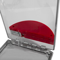 Flush Mounted Call Point Cover - with out Sounder Red