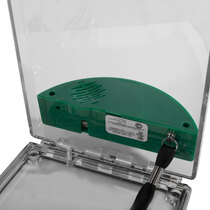 Flush Mounted Call Point Cover - with Sounder - Green