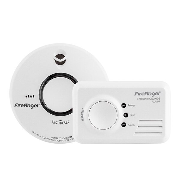 FireAngel ST-622 Thermoptek Smoke Alarm & CO-9X-10 Carbon Monoxide Alarm