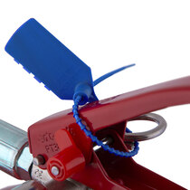 Single use tamper seals for fire extinguishers