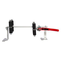 Extinguisher servicing clamp securely holds portable fire extinguishers from 2kg/ltr up to 12kg/ltr