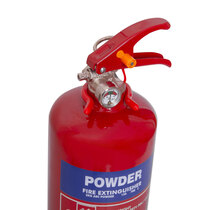 Easy release extinguisher clamp allows for quick access