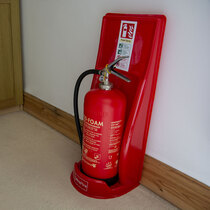 Helps to identify the location of fire extinguishers