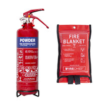 1kg Powder Fire Extinguisher & Fire Blanket Special Offer