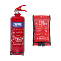 2kg Powder Fire Extinguisher &amp; Fire Blanket Special Offer