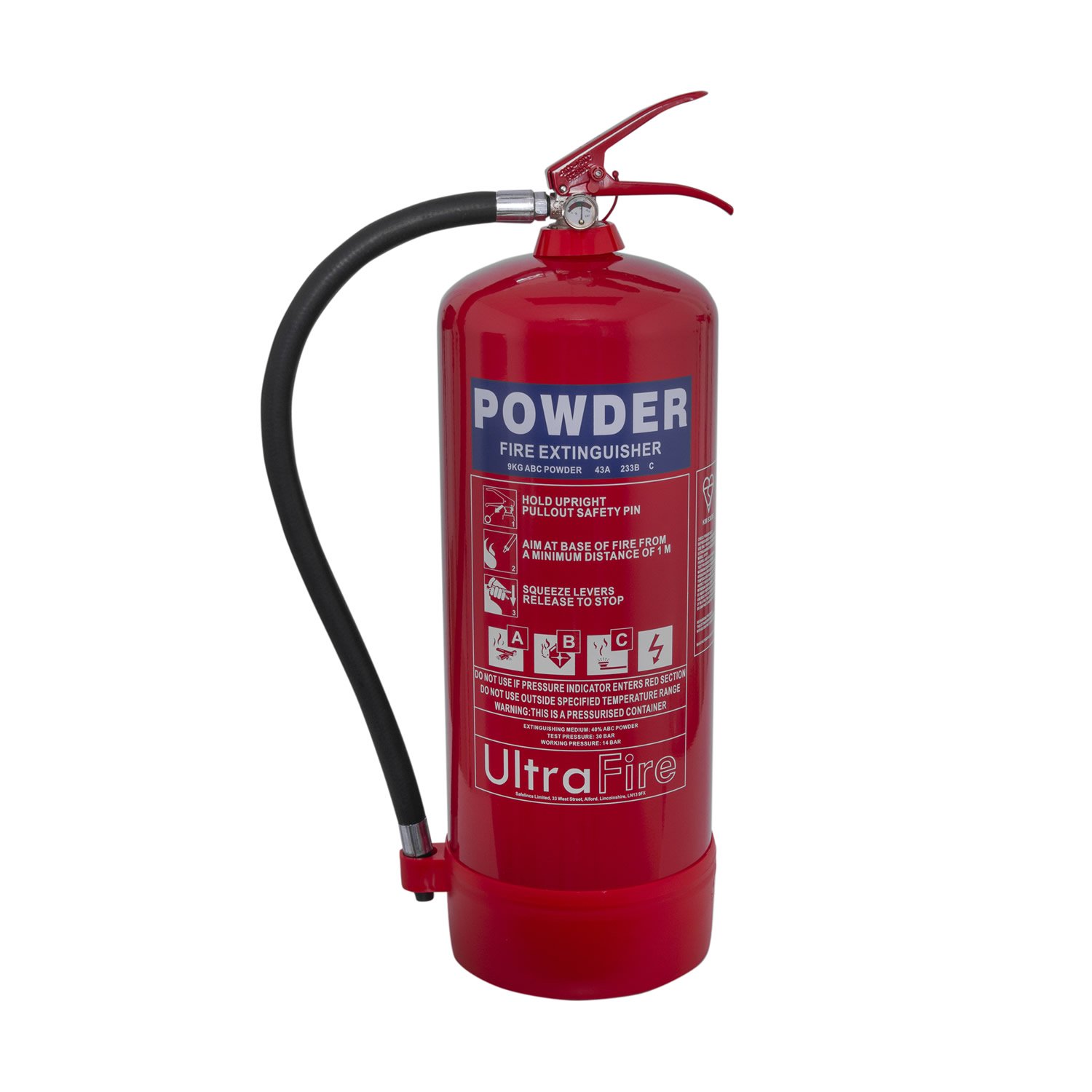 9kg Powder Fire Extinguisher - UltraFire Extinguishers