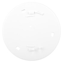 The UltraFire ULLS10 smoke alarm fits directly onto the adaptor plate with no modifications