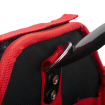 Features eyelets to attach the included shoulder strap to assist when moving sites