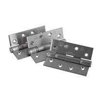 Set of 3 fire rated hinges, suitable for use on timber doors up to 60 minutes