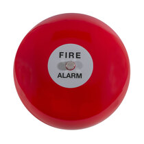 Fire Alarm Bell - Red - Weatherproof