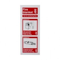 White Rigid Plastic Extinguisher ID Signs - £3.11 inc VAT